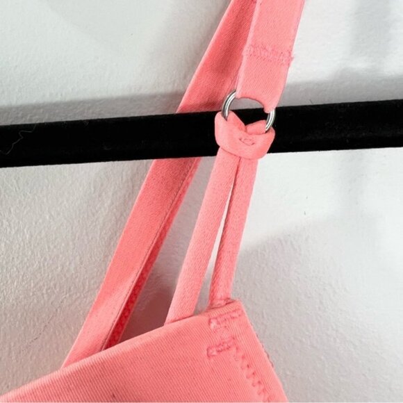 VICTORIA'S Secret Dream Angels Uplift Demi underwire push up coral bra 32D - Picture 6 of 8